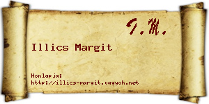 Illics Margit névjegykártya